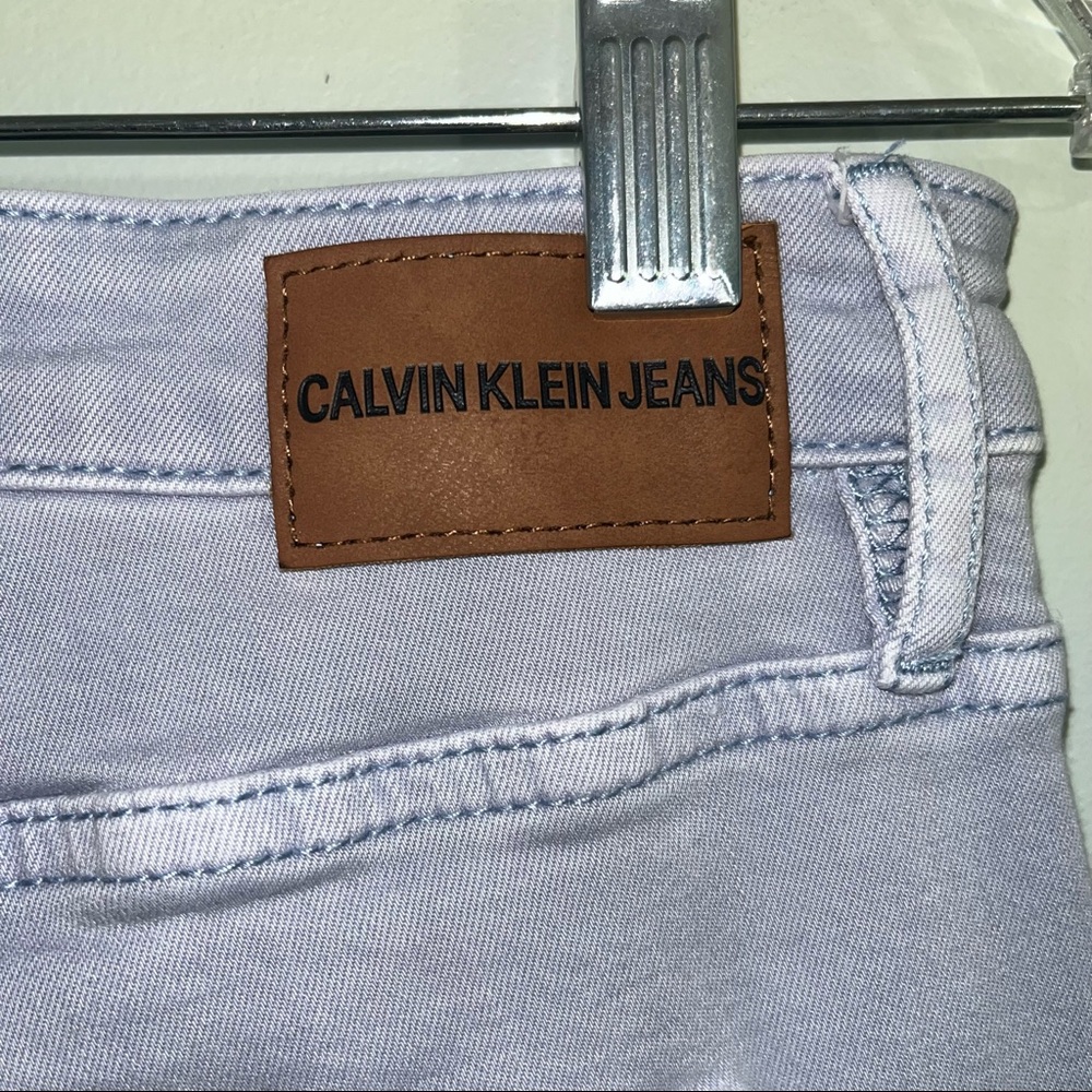 Calvin Klein jeans size 10 soft blue stretchy jeans - Picture 6 of 11